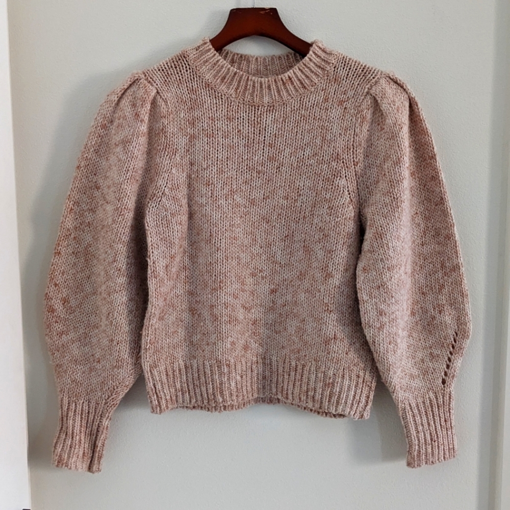 Madewell puffy sleeve knit sweater